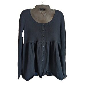 Old Navy Vintage Y2K Maternity Babydoll Sweater Knit Top M Relaxed Fit Preppy